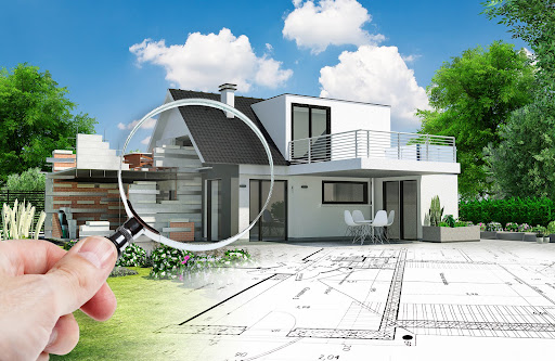 house search with magnifying glass | hoa architectural guidelines