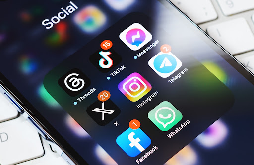 social media on phone | hoa social media