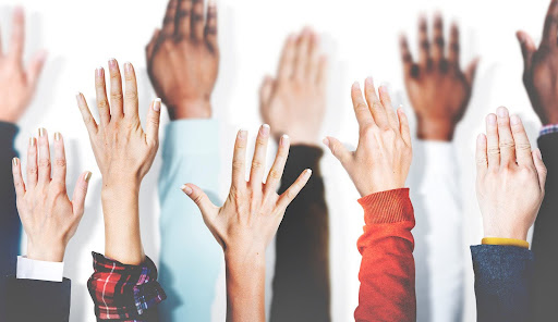 hands raised | hoa proxy